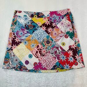 Rip Skirt Women Hawaii Patchwork Wrap Skirt Travel Summer Multicolor Size XL